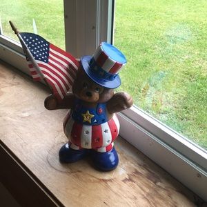 Ceramic handmade and hand painted Bear